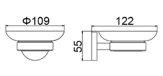 Мыльница Timo Saona 13021/19 розовое золото